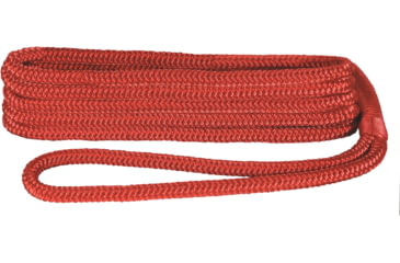 Image of Extreme Max Boattector Double Braid Nylon Dock Line - 3/8in x 20, Red, 3006.2929