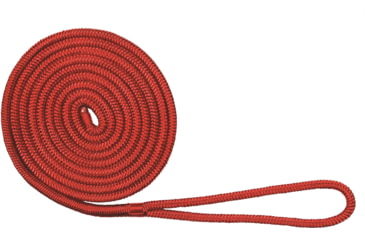 Image of Extreme Max Boattector Double Braid Nylon Dock Line - 3/8in x 20, Red, 3006.2929