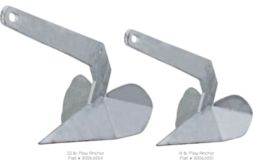 Image of Extreme Max Boattector Galvanized Delta Anchor 14lb., 3006.6551