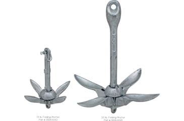 Image of Extreme Max Boattector Galvanized Folding Anchor, 1.5lbs., 3006.6542
