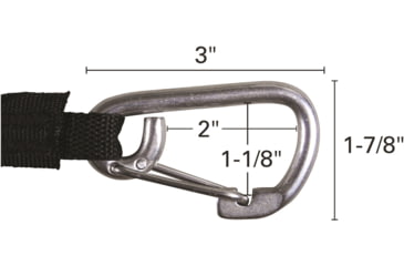 Image of Extreme Max Boattector High-Strength Line Snubber &amp; Storage Bungee, Value 2-Pack - 12in With Hooks, Black, Medium, 3006.2879