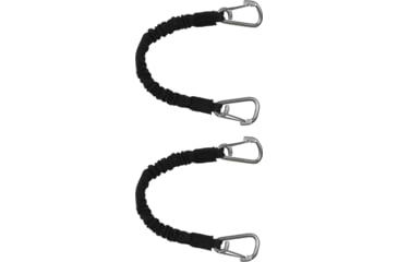 Image of Extreme Max Boattector High-Strength Line Snubber &amp; Storage Bungee, Value 2-Pack - 12in With Hooks, Black, Medium, 3006.2879