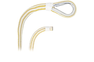 Image of Extreme Max Boattector Premium Double Braid Nylon Anchor Line With Thimble - 3/4in, White &amp; Gold, 3/4in x 600ft, 3006.2349