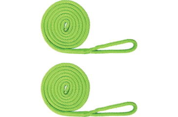 Image of Extreme Max Boattector Premium Double Braid Nylon Fender Line Value 2-Pack - 3/8in x 6, Neon Green, 3006.2597