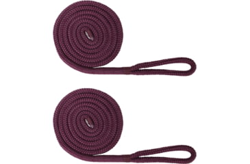 Image of Extreme Max Boattector Premium Double Braid Nylon Fender Line Value 2-Pack - 3/8in x 6, Plum, 3006.2585