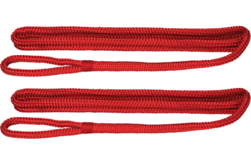 Image of Extreme Max Boattector Premium Double Braid Nylon Fender Line Value 2-Pack - 3/8in x 6, Red, 3006.2588