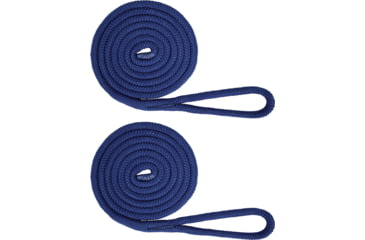 Image of Extreme Max Boattector Premium Double Braid Nylon Fender Line Value 2-Pack - 3/8in x 6, Royal Blue, 3006.2171