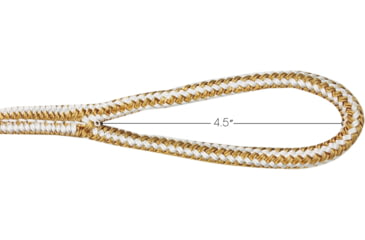 Image of Extreme Max Boattector Premium Double Braid Nylon Fender Line Value 2-Pack - 3/8in x 6, White &amp; Gold, 3006.2165
