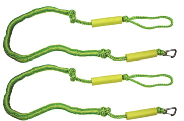 Image of Extreme Max Boattector PWC Bungee Dock Line Value 2-Pack, Green/Yellow, 6ft, 3006.2577
