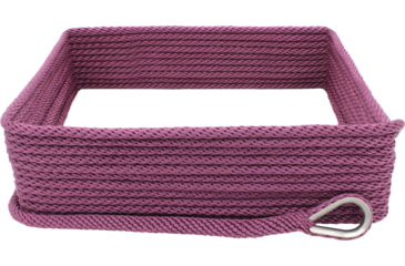 Image of Extreme Max Boattector Solid Braid Mfp Anchor Line With Thimble - 3/8in x 100ft, Burgundy, 3006.2648