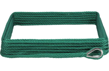 Image of Extreme Max Boattector Solid Braid Mfp Anchor Line With Thimble - 3/8in x 100ft, Forest Green, 3006.2645
