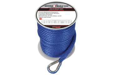 Image of Extreme Max Boattector Solid Braid Mfp Anchor Line With Thimble - 3/8in x 100ft, Royal Blue, 3006.206