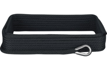 Image of Extreme Max Boattector Solid Braid Mfp Anchor Line With Thimble - 3/8in x 50ft, Black, 3006.2048