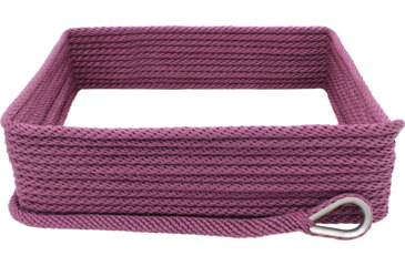 Image of Extreme Max Boattector Solid Braid Mfp Anchor Line With Thimble - 3/8in x 50ft, Burgundy, 3006.2629