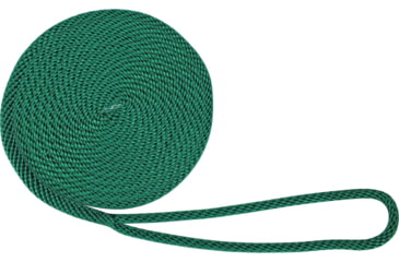 Image of Extreme Max Boattector Solid Braid Mfp Dock Line - 3/8in x 15, Forest Green, 3006.2332