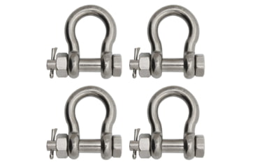 Image of Extreme Max Boattector Stainless Steel Bolt Type Anchor Shackle, 1/4in, Pack of 4, 3006.8366.4
