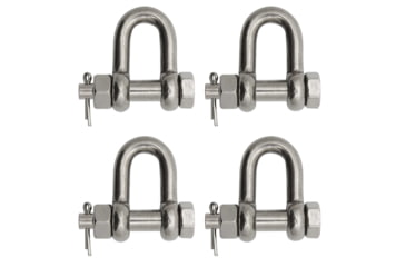 Image of Extreme Max Boattector Stainless Steel Bolt Type Chain Shackle, 1/4in, Pack of 4, 3006.8339.4