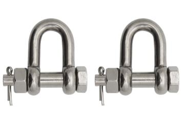 Image of Extreme Max Boattector Stainless Steel Bow Shackle, 1/2in, Pack of 2, 3006.8297.2