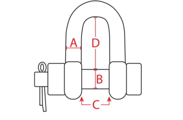 Image of Extreme Max Boattector Stainless Steel Bolt Type Chain Shackle, 3/4in, 3006.8357