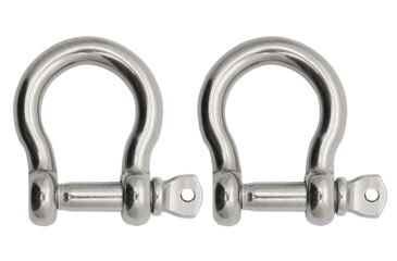 Image of Extreme Max Boattector Stainless Steel Bow Shackle, 1/4in, Pack of 2, 3006.8288.2