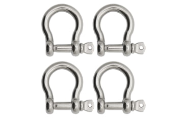 Image of Extreme Max Boattector Stainless Steel Bow Shackle, 1/4in, Pack of 4, 3006.8288.4