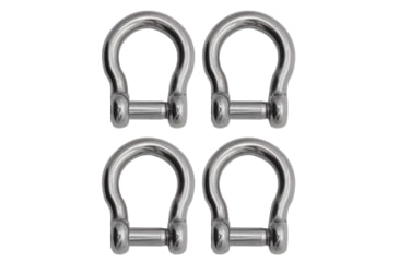 Image of Extreme Max Boattector Stainless Steel Bow Shackle With No Snag Pin, 3/8in, Pack of 4, 3006.8411.4