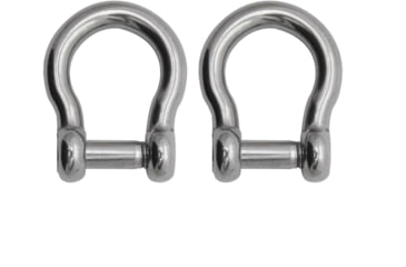 Image of Extreme Max Boattector Stainless Steel Bow Shackle With No Snag Pin, 5/16in, Pack of 2, 3006.8408.2