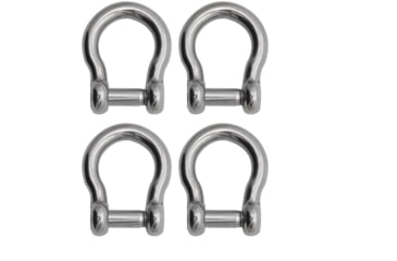 Image of Extreme Max Boattector Stainless Steel Bow Shackle With No Snag Pin, 5/16in, Pack of 4, 3006.8408.4