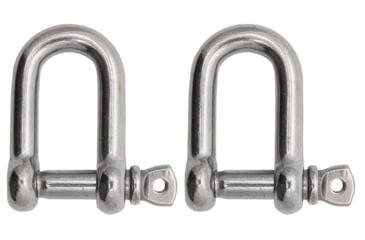 Image of Extreme Max Boattector Stainless Steel D Shackle, 3/8in, Pack of 2, 3006.8243.2