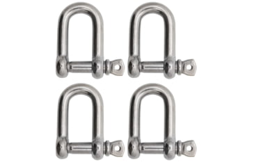 Image of Extreme Max Boattector Stainless Steel D Shackle, 5/16in, Pack of 4, 3006.8239.4