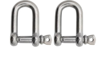 Image of Extreme Max Boattector Stainless Steel D Shackle, 1/4in, Pack of 2, 3006.8237.2