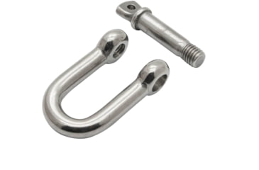 Image of Extreme Max Boattector Stainless Steel D Shackle, 1/4in, Pack of 4, 3006.8237.4