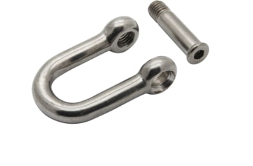 Image of Extreme Max Boattector Stainless Steel D Shackle With No Snag Pin, 1/4in, Pack of 2, 3006.8393.2
