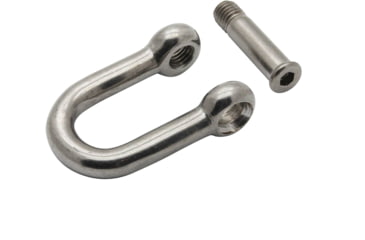 Image of Extreme Max Boattector Stainless Steel D Shackle With No Snag Pin, 1/4in, Pack of 4, 3006.8393.4