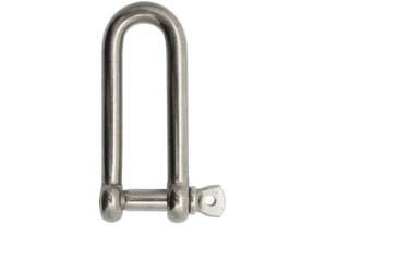 Image of Extreme Max Boattector Stainless Steel Long D Shackle, 1/4in, 3006.8201