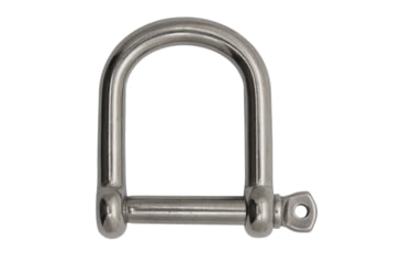 Image of Extreme Max Boattector Stainless Steel Wide D Shackle, 1/4in, 3006.8225