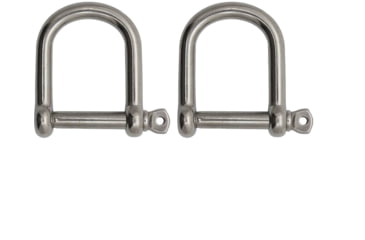 Image of Extreme Max Boattector Stainless Steel Wide D Shackle, 5/16in, Pack of 2, 3006.8228.2