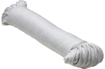 Image of Extreme Max Braided Cotton/Polyester Clothesline - 7/32in x 200, White, 7/32in x 200ft, 3008.0448