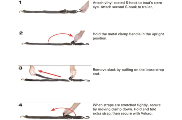 Image of Extreme Max Cambuckle Transom Tie Down, 2in x 2ft, 3005.1196
