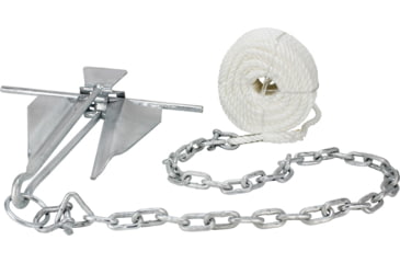 Image of Extreme Max Complete Slip Ring Anchor Kit w/ Rope / Anchor Chain / Shackle #10 / 5 Lbs., 3006.6719