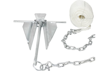 Image of Extreme Max Complete Slip Ring Anchor Kit w/ Rope / Anchor Chain / Shackle #10 / 5 Lbs., 3006.6719