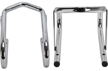 Image of Extreme Max Delu x e Chrome Motorcycle Wheel Chock 5.5 Wide, 5.5in Wide, 5001.5763