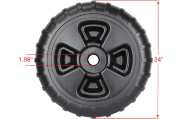 Image of Extreme Max Heavy Duty Plastic Roll In Dock / Boat Lift Wheel 24, 24in, 3005.3729