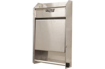 Image of Extreme Max Junior Aluminum Work Station Storage Cabinet Flip Out Work Tray With Paper Towel Rack Organizer For Enclosed Race Trailer Shop Garage Storage, 5001.6053
