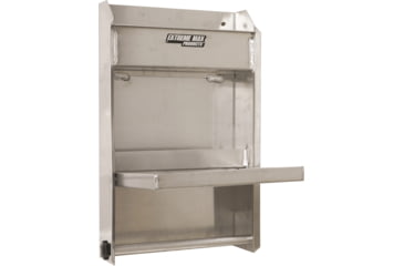 Image of Extreme Max Junior Aluminum Work Station Storage Cabinet Flip Out Work Tray With Paper Towel Rack Organizer For Enclosed Race Trailer Shop Garage Storage, 5001.6053