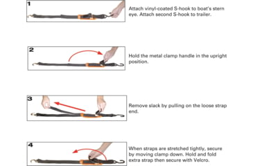 Image of Extreme Max Padded Cambuckle Transom Tie Down, 2in x 2ft, 3005.1202