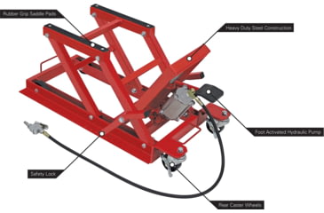 Image of Extreme Max Pneumatic/Hydraulic Motorcycle/Atv Jack, 1500 Lb. Capacity, 5001.5041