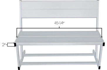Image of Extreme Max Universal Aluminum Dock And Patio Bench, 3006.6641