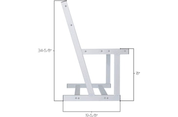 Image of Extreme Max Universal Aluminum Dock And Patio Bench, 3006.6641