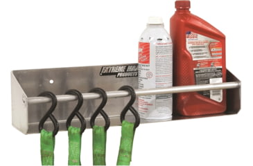 Image of Extreme Max Wall Mount Aluminum Tie Down Hanger Storage Rack Shelf For Enclosed Race Trailer Shop Garage Storage, 5001.6062